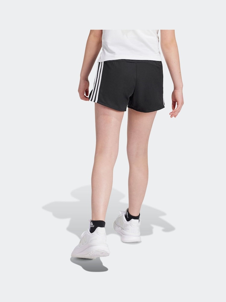 adidas Black Kids Pacer Shorts - Image 2 of 10