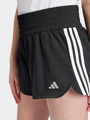 adidas Black Kids Pacer Shorts - Image 4 of 10