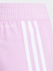 adidas Purple Sportswear Essentials Aeroready 3-Stripes Shorts - Image 11 of 13