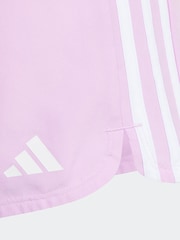 adidas Purple Sportswear Essentials Aeroready 3-Stripes Shorts - Image 12 of 13