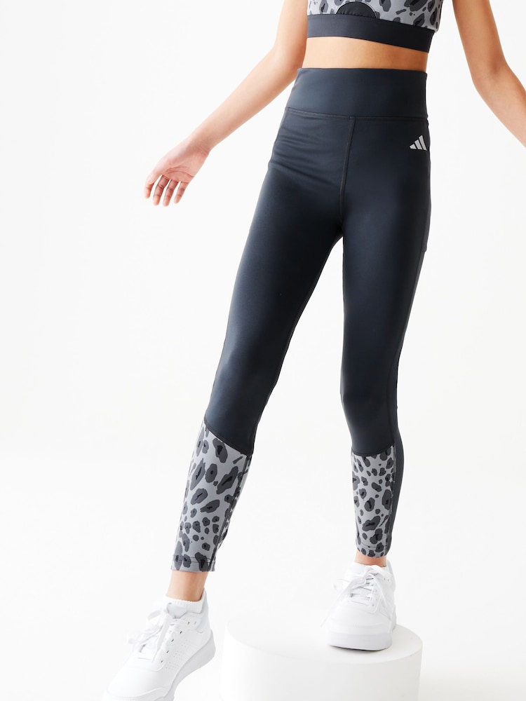adidas Grey Kids Sportswear Optime 7/8 Leggings - Image 1 of 1