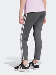 adidas Grey Sportswear Essentials Aeroready 3-Stripes High Waisted Leggings - Image 2 of 10