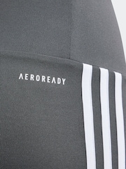 adidas Grey Sportswear Essentials Aeroready 3-Stripes High Waisted Leggings - Image 8 of 10
