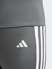 adidas Grey Sportswear Essentials Aeroready 3-Stripes High Waisted Leggings - Image 9 of 10