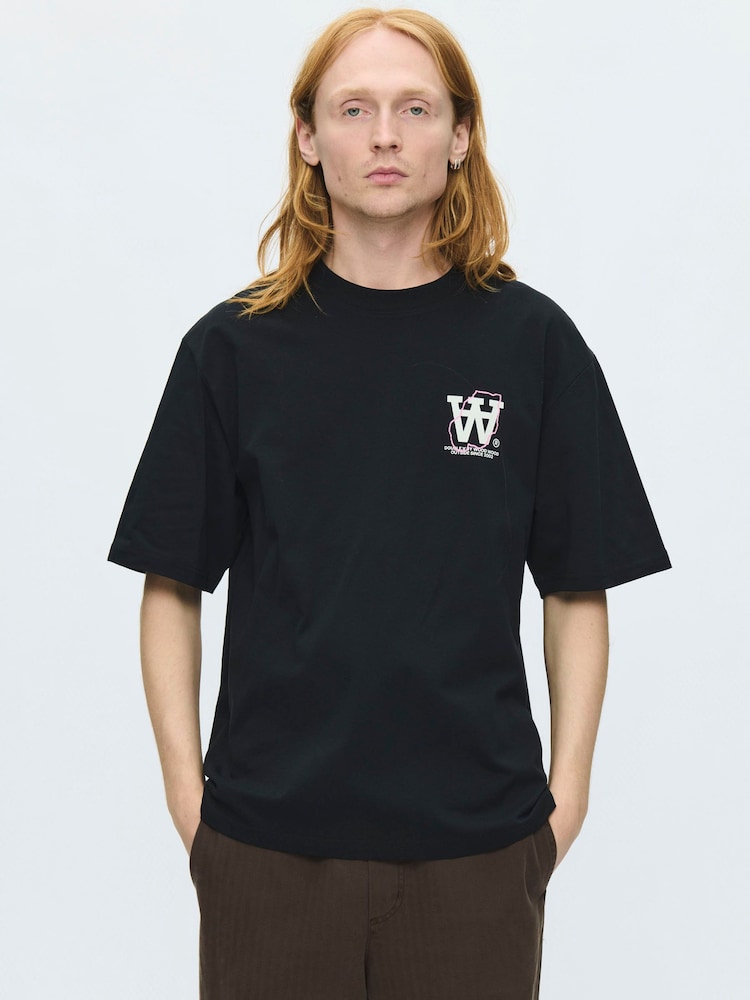 Camiseta con mapa Double A de Wood Wood WWLiam 25220 - Imagen 1 de 6