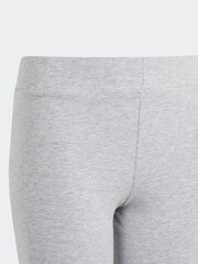 Grau - adidas Sportswear Essentials Baumwoll-Leggings mit grossem Logo - Bild 4 von 5