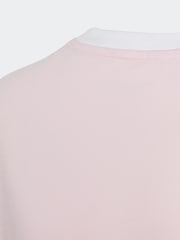 adidas Pink Boyfriend Fit 100% Cotton 3-Stripe Essential T-Shirt - Image 14 of 15