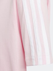 adidas Pink Boyfriend Fit 100% Cotton 3-Stripe Essential T-Shirt - Image 15 of 15