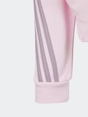 adidas Pink Light Future Icons 3-Stripes Full-Zip Hoodie - Image 3 of 5
