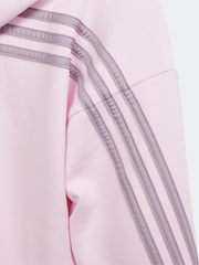 adidas Pink Light Future Icons 3-Stripes Full-Zip Hoodie - Image 5 of 5