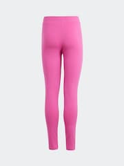 adidas Pink Sportswear Essentials Linear Logo Cotton Leggings - Image 2 of 5