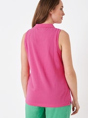Crew Clothing Company Pink Cotton Casual Polo Shirt - Image 2 of 3