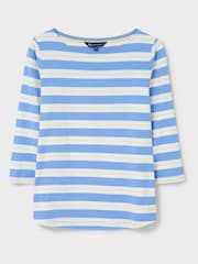 Crew Clothing Company Multi Stripe Cotton Classic Jersey Top - Image 5 of 5