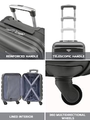 Flight Knight Hard Shell ABS Easyjet Size Cabin Carry On Case - Image 5 of 7