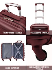 Flight Knight Hard Shell ABS Easyjet Size Cabin Carry On Case - Image 5 of 7