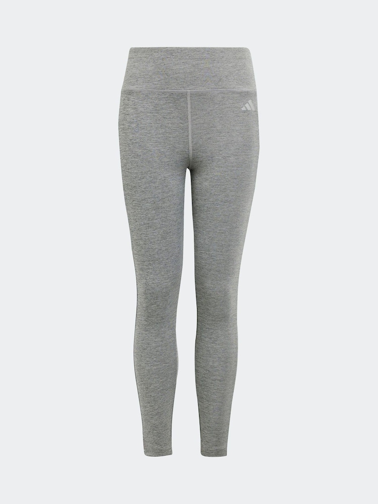 adidas Grey Kids Optime Luxe 7/8 Leggings - Image 1 of 5