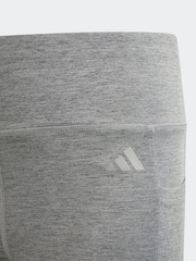 adidas Grey Kids Optime Luxe 7/8 Leggings - Image 4 of 5
