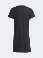 adidas Black 100% Cotton Sportswear Essentials 3-Stripes Dress - Image 2 of 5