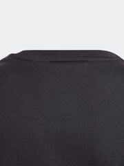 adidas Black 100% Cotton Sportswear Essentials 3-Stripes Dress - Image 5 of 5