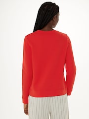 Whistles Red Paris 100% Cotton Logo Sweatshirt - Image 2 of 5