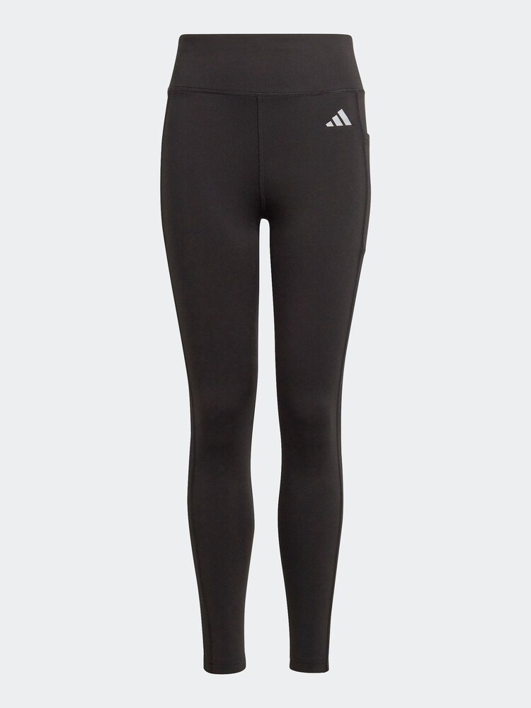 adidas Black Kids Sportswear Optime 7/8 Leggings - Image 1 of 5