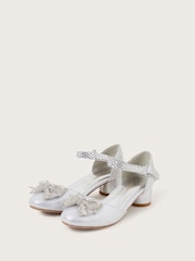 Monsoon Silver Lola Dazzle Bow Two Part Heels - Image 1 of 3