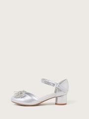 Monsoon Silver Lola Dazzle Bow Two Part Heels - Image 2 of 3