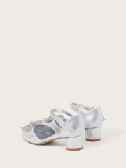 Monsoon Silver Lola Dazzle Bow Two Part Heels - Image 3 of 3