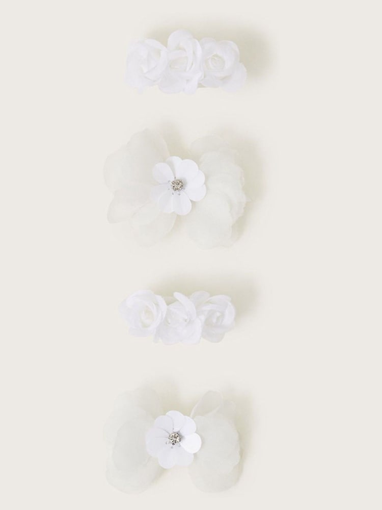 Monsoon Natural Bridesmaid Hair Clips 4 Pack - Image 1 of 1 Monsoon Natural Bridesmaid Hair Clips 4 Pack - Image 1 of 1