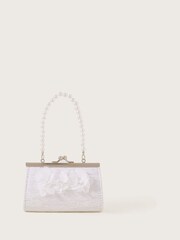 Monsoon White Flower Lace Bridesmaid Mini Bag - Image 1 of 2