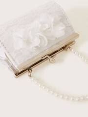 Monsoon White Flower Lace Bridesmaid Mini Bag - Image 2 of 2