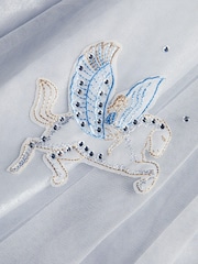 Monsoon Grey Land of Wonder Pegasus Diamante Shimmer Dress - Image 3 of 3