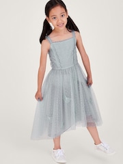 Monsoon Grey Land of Wonder Butterfly Wings Glitter Dress - Image 1 of 5