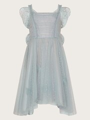 Monsoon Grey Land of Wonder Butterfly Wings Glitter Dress - Image 3 of 5