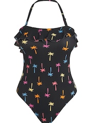 Simply Be Orange Value Palm Print Swimsuits 2 Pack - Image 6 of 6