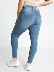 Simply Be Mid Blue 24/7 Skinny Jeans - Image 2 of 4