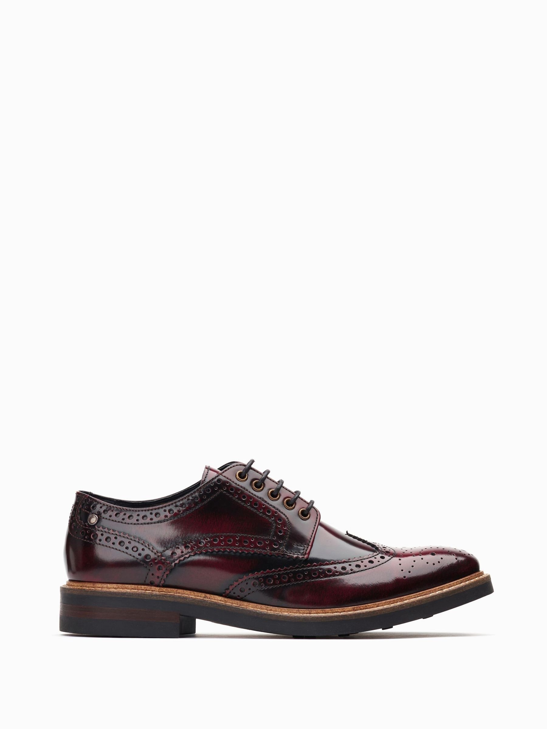 Base London Woburn Lace Up Brogue Shoes 7 EU 41 RED Mens