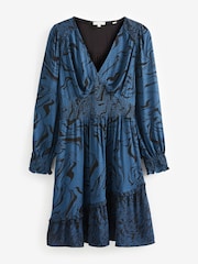 FatFace Blue Farah Marble Dress - Image 1 of 1