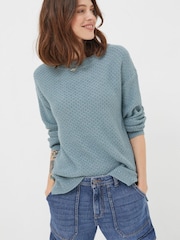FatFace Blue Ellie Crew Jumper - Image 1 of 4