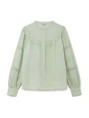 Another Sunday Long Sleeved Blouse With Lace Detail - Image 5 of 7