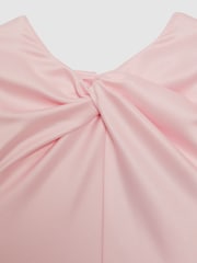 Reiss Pink Maria 9-14 yrs Knot Detail Dress - Image 6 of 6