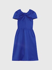 Reiss Blue Maria 4-9 yrs Knot Detail Dress - Image 2 of 6