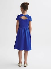 Reiss Blue Maria 4-9 yrs Knot Detail Dress - Image 5 of 6