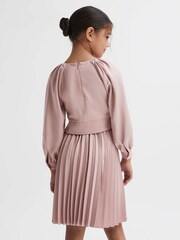 Reiss Pink Molly 4-9 yrs Cropped Pleated Blouse - Image 5 of 6