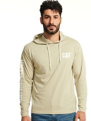 Caterpillar Cream 100% Cotton Long Sleeve Hoodie - Image 1 of 4