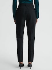 Reiss Black Sonny Slim Fit Wool Blend Trousers - Image 5 of 5
