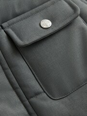 Reiss Khaki Biela Junior Quilted Hooded Coat - Image 6 of 6