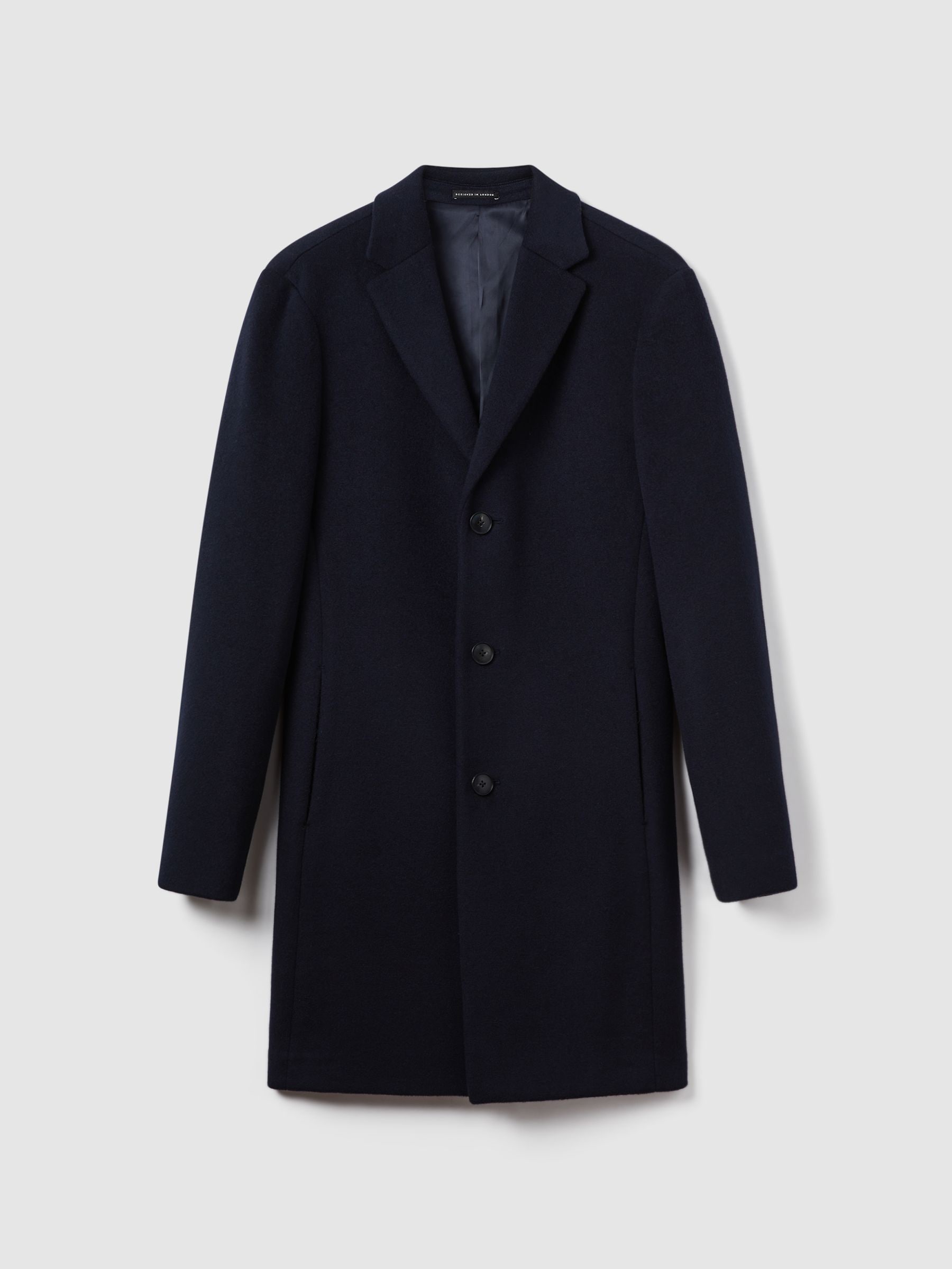 Reiss gable wool epsom coat navy discount