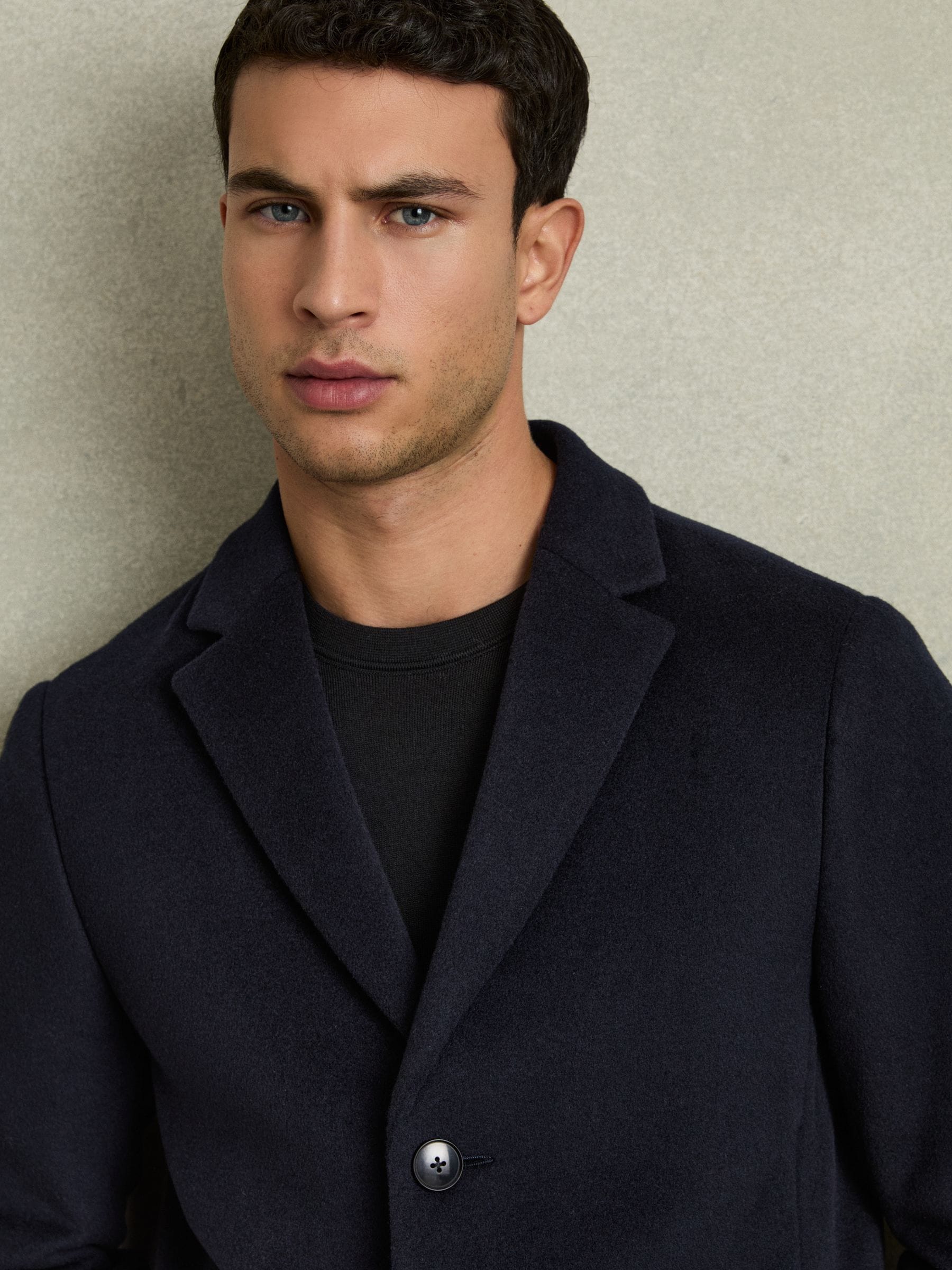 Reiss gable wool epsom coat navy cheap