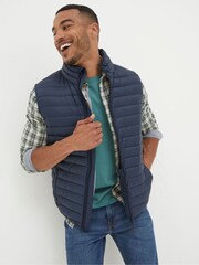 FatFace Blue Dartmouth Gilet - Image 1 of 6